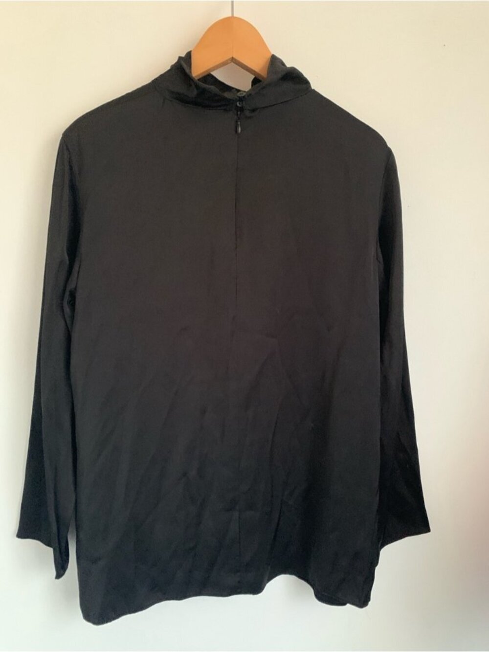 NWT Zara High Neck Satin Blouse - Picture 5 of 8